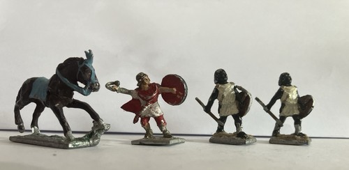 Vintage lead medieval knight - lead,
