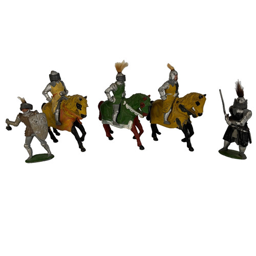 Knights horseback lead - knights, x5